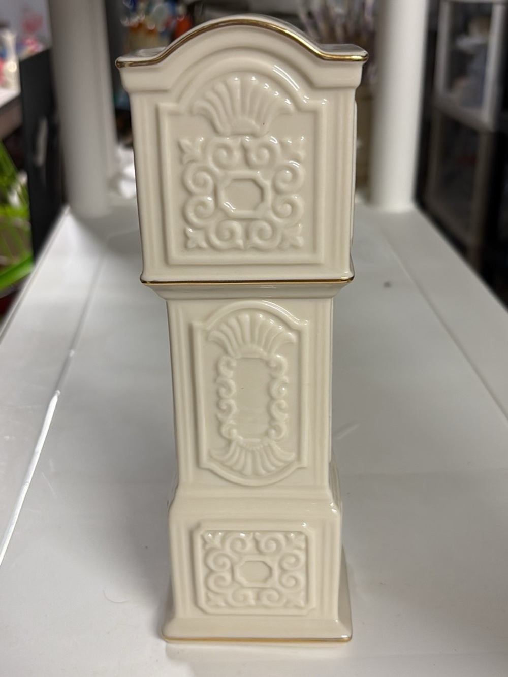 Lenox Ivory Grandfather Clock - Picture 2 of 3